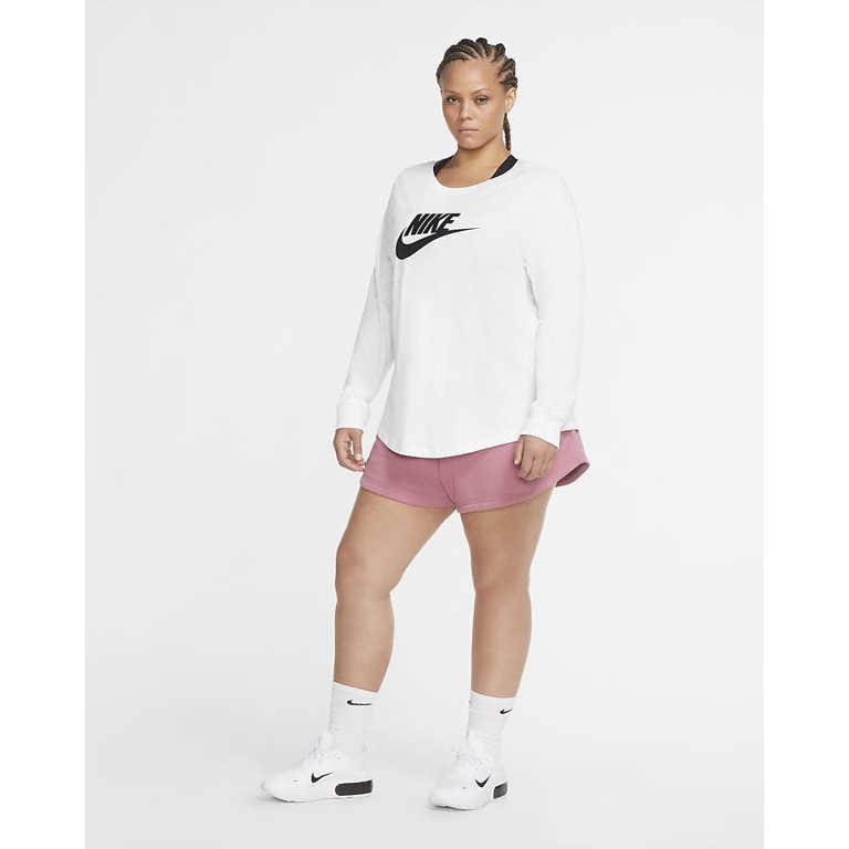 Women's Activewear Clothing, Nike T-Shirt in Weiß mit Logo und Ärmeln mit  kontrastierendem Punktemuster, Glyder