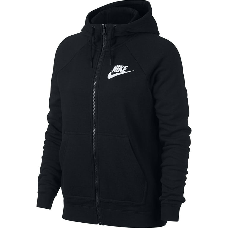 Nike Sportswear Women's Rally Hoodie Full Zip Black/White 930909