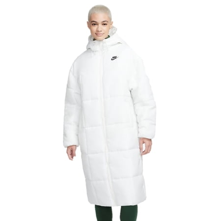 Nike Sportswear Women's White Classic Therma-FIT Loose Hooded Parka Puffer Jacket FB7675-100 SIZE S