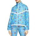 thumbnail image 1 of Nike Sportswear Woven Printed Jacket Womens Windbreakers Size Xs, Color: Lt Current Blue/White, 1 of 2