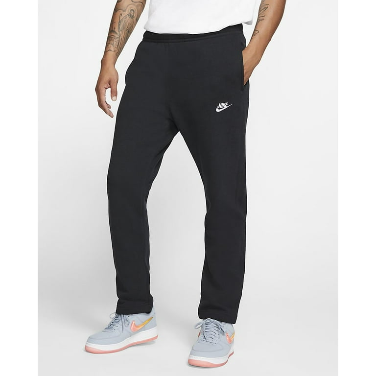 Nike Dri Fit Work Out Sweat Pants Joggers Womens Large Taper Zipper Bottom  black