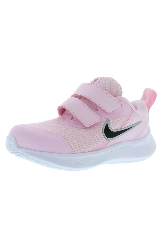 Star Runner 3 Ac Baby Girls Shoes Size 4, Color: Pink/Black/White