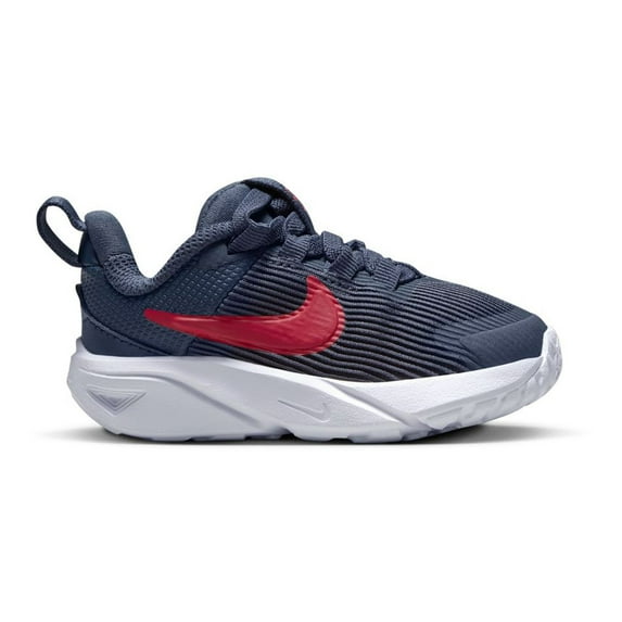 Nike Star Runner 4 Baby/Toddler Shoes Color: Thunder Blue Red Size: 8 T