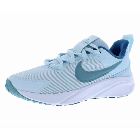 Nike Star Runner 4 Next Nature PS Boys Shoes Size 2.5, Color: Glacier Blue/Denim Turq