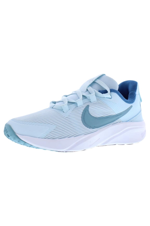 Star Runner 4 Next Nature PS Boys Shoes Size 2.5, Color: Glacier Blue/Denim Turq