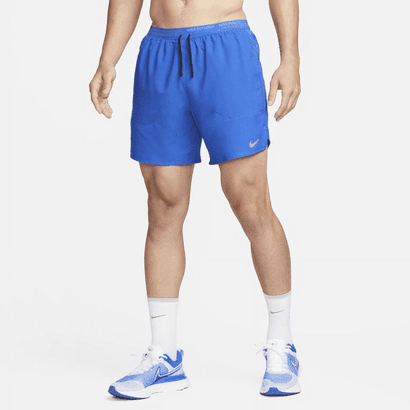 Nike Stride Men s Dri FIT 7 Brief Lined Running Shorts Game Royal Black DM4761 480 Size 4X Large Tall