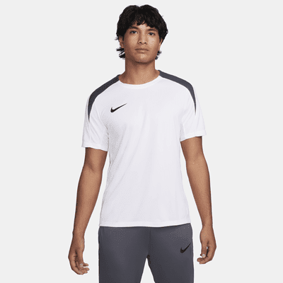 Nike Strike Men's Dri-FIT Short-Sleeve Soccer Top Color: White/White/Iron Grey/Black Size: M
