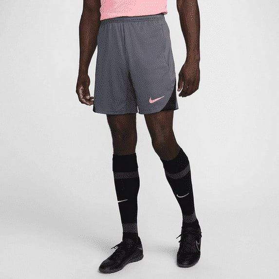 Nike Strike Men's Dri-FIT Soccer Shorts Color: Iron Grey/Iron Grey/Black/Sunset Pulse Size: S