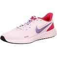 thumbnail image 1 of Nike Stroke Running Shoe, Football Grey Purple Pulse Fireberry White, 6.5 US Unisex Big Kid, 1 of 4