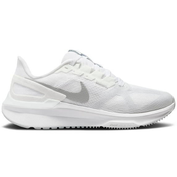 Nike Structure 25 Women's Road Running Shoes DJ7884-101, White/Pure Platinum/Metallic Silver Size 6.5