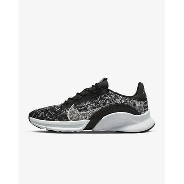 Nike SuperRep Go 3 Flyknit Next Nature DH3393-010 Womens Black/White Shoes ER934 (6.5)