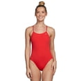 thumbnail image 1 of Nike Swim Girls' Polyester Cut-Out Tank One Piece University Red SM (7-8 Big Kids) / Red, 1 of 2