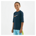 thumbnail image 1 of Nike Swim Kids' Mash Up Hydroguard Rash T-Shirt (Younger Kids), Blue, Medium, 1 of 2