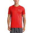 thumbnail image 1 of Nike Swim Men's Essential Short Sleeve Hydroguard Rash Guard University Red Small / Red, 1 of 1