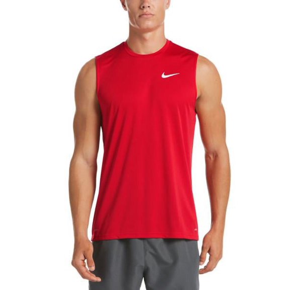 Nike Swim Men's Essential Sleeveless Hydroguard Rash Guard University Red XXLarge / Red