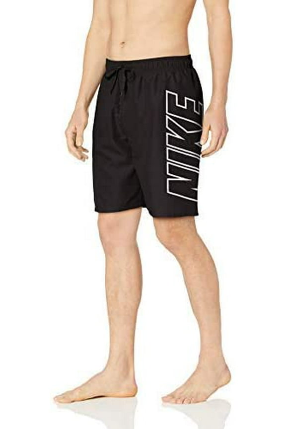 Swim Men's Logo Breaker 9" Volley Short Swim Trunk Black