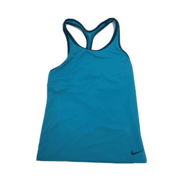Nike Swim Sport Kids Girls' Blue Racerback Tankini Swimsuit Top, Medium