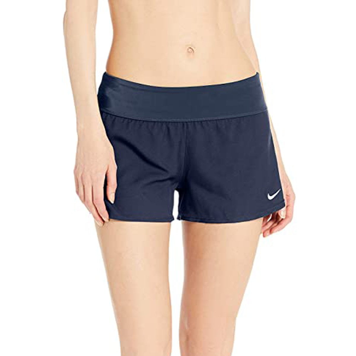 Nike Swim Women's Solid Element Swim Boardshort Midnight Blue - Walmart.com