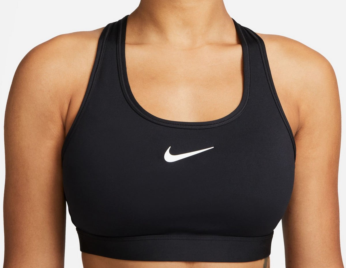 ★★Nike★★ Swoosh Medium Support Pad Sports Bra W Black Wh Nike Swoosh Medium Support Women's Padded Sports Bra Color