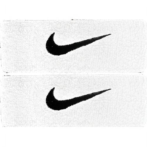 Nike Swoosh OSFM Bicep Bands, White/Black, Set of 2