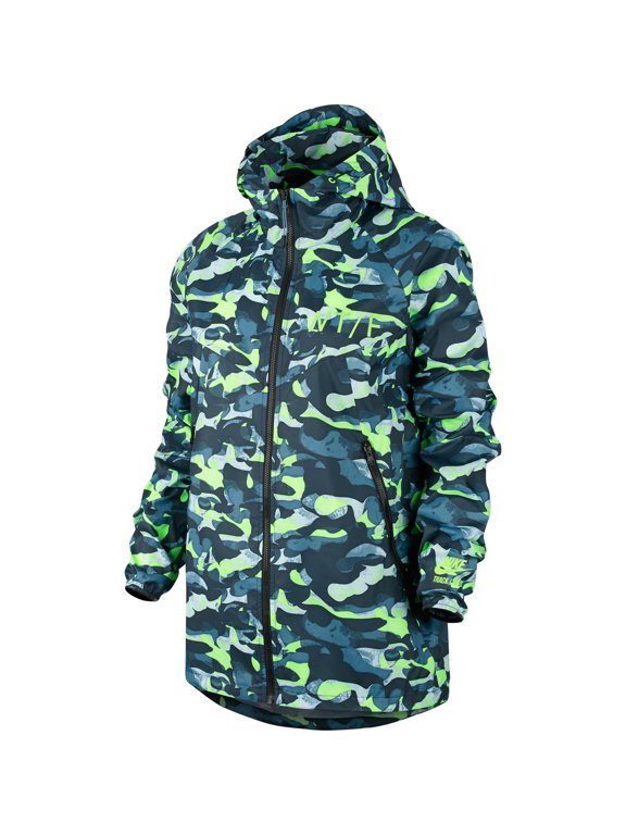 T/F Camo Windrunner Women's Jacket Stratus Blue-Ghost Green 687611-482