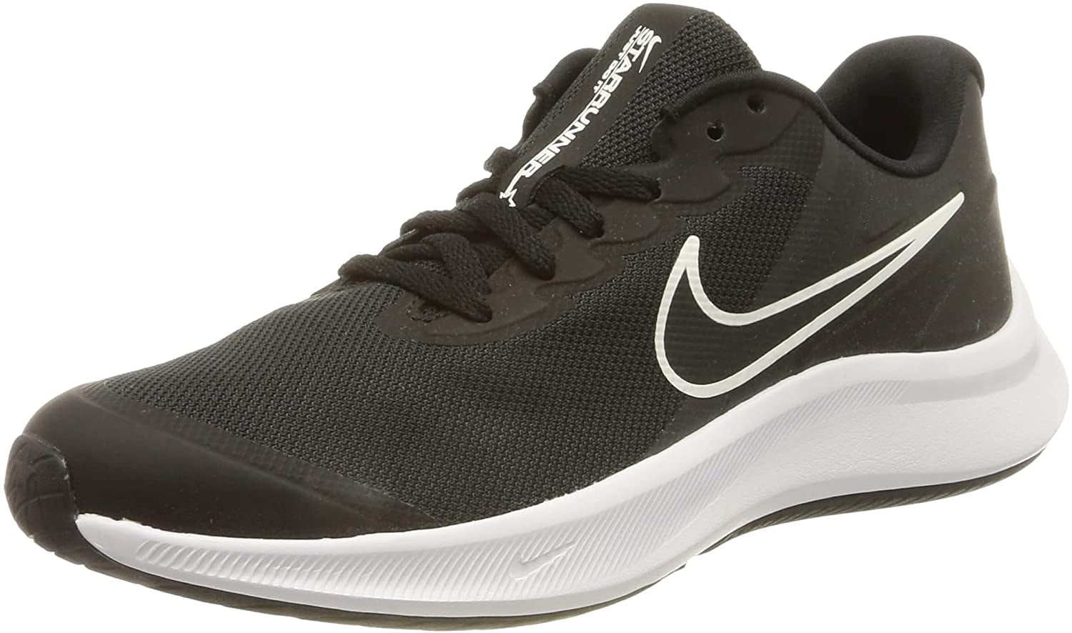 Nike Tanjun Sneaker - Kids Black/White 3.5 Big Kid - Walmart.com