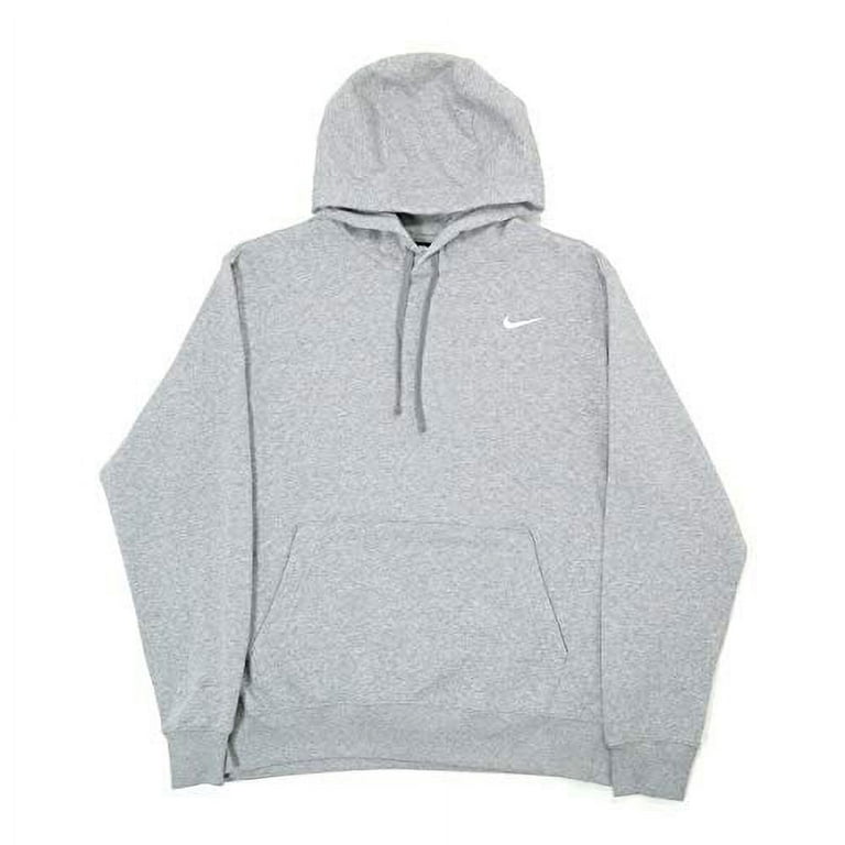 Nike Team Club Pullover Hoodie Dark Grey/White, X-Large - Walmart.com