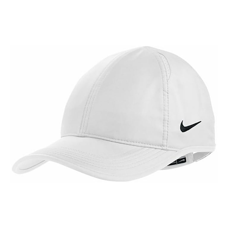 NEW Nike Team Featherlight Solid Adjustable Hat Cap - White NEW Nike Team Featherlight Solid Adjustable Hat Cap - White