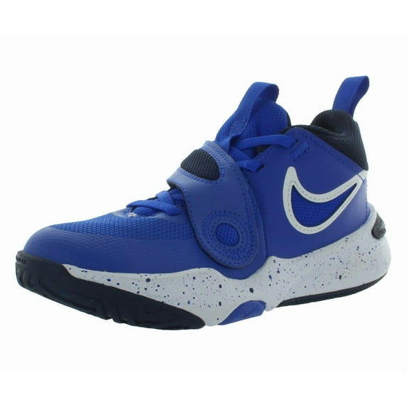 Nike Team Hustle D 10 PS Boys Shoes Size 13, Color: Hyper Royal/White/Obsidian