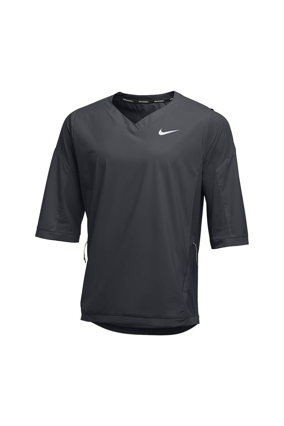 Team Mens Dark Lightweight Hot Baseball 3/4 Sleeve Jacket (Small, Gray)