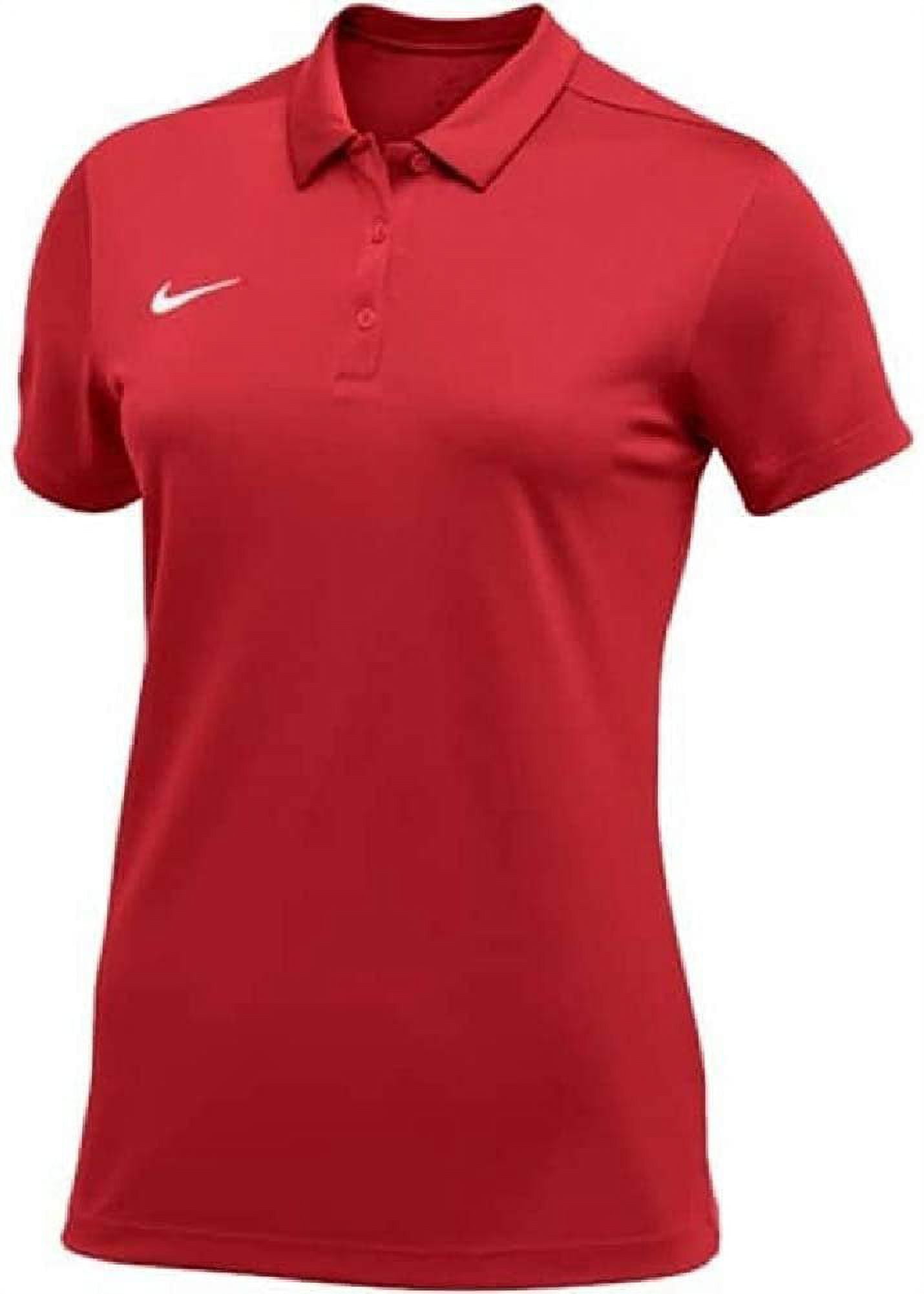 nike team short sleeve polo female