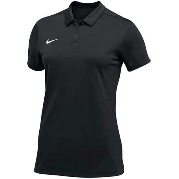 Nike Team Women's Dri-Fit Short Sleeve Polo, Black, Large
