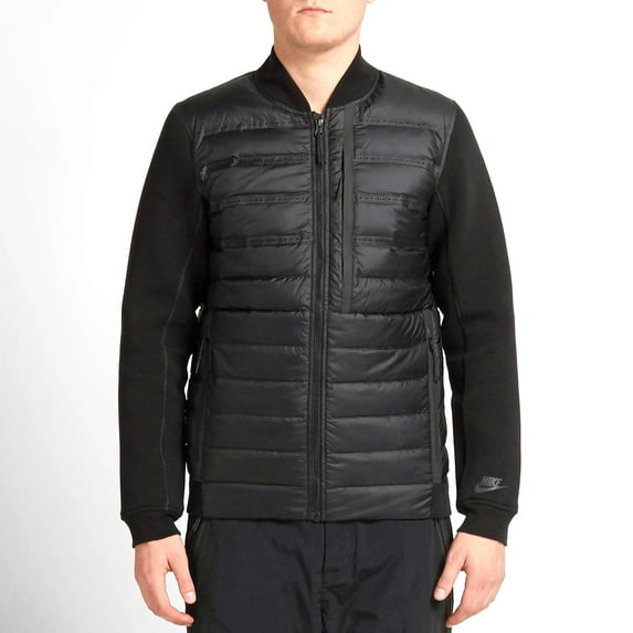 Nike Tech Fleece Aeroloft Bomber Full Zip Men's Jacket Black 678267-010