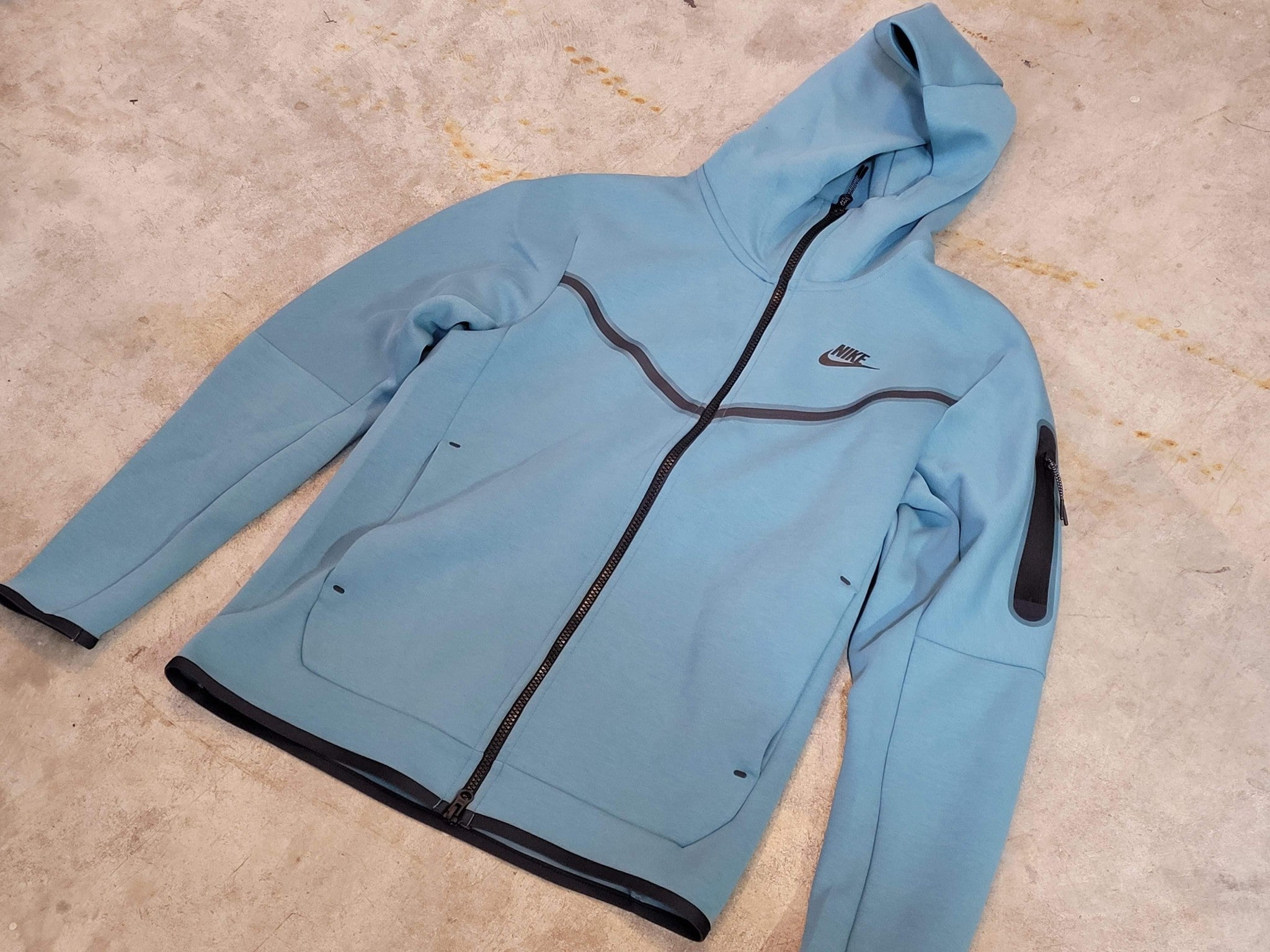 Nike Tech Fleece CU4489-381 Mineral Teal Blue Track Zipper Hoodie Men size  S - Walmart.com