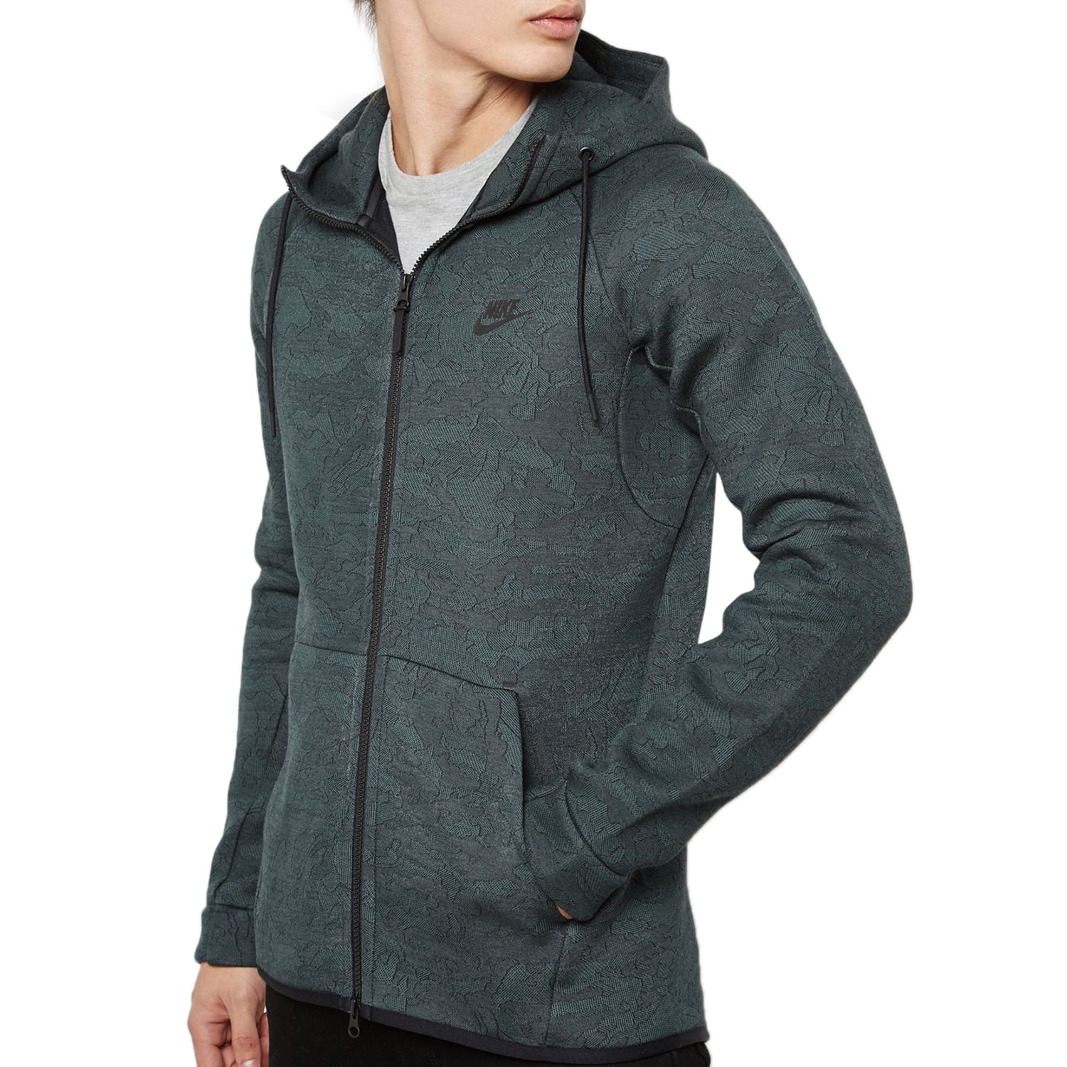 Nike Tech Fleece Full-zip Jacquard Hoodie Mens Style : 863814 - Walmart.com