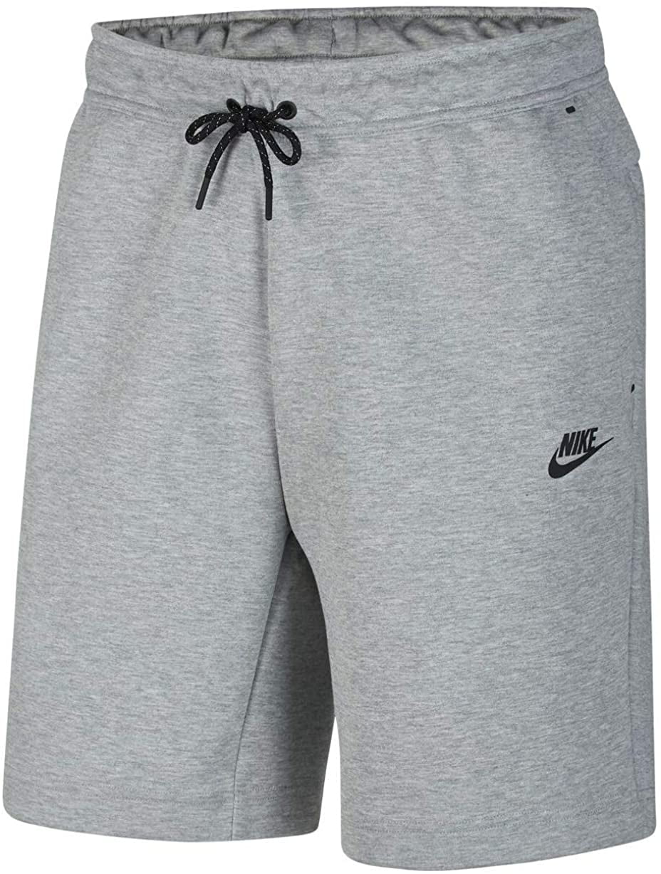 Nike Tech Fleece Shorts Mens Dark Grey Heather/Black Large 