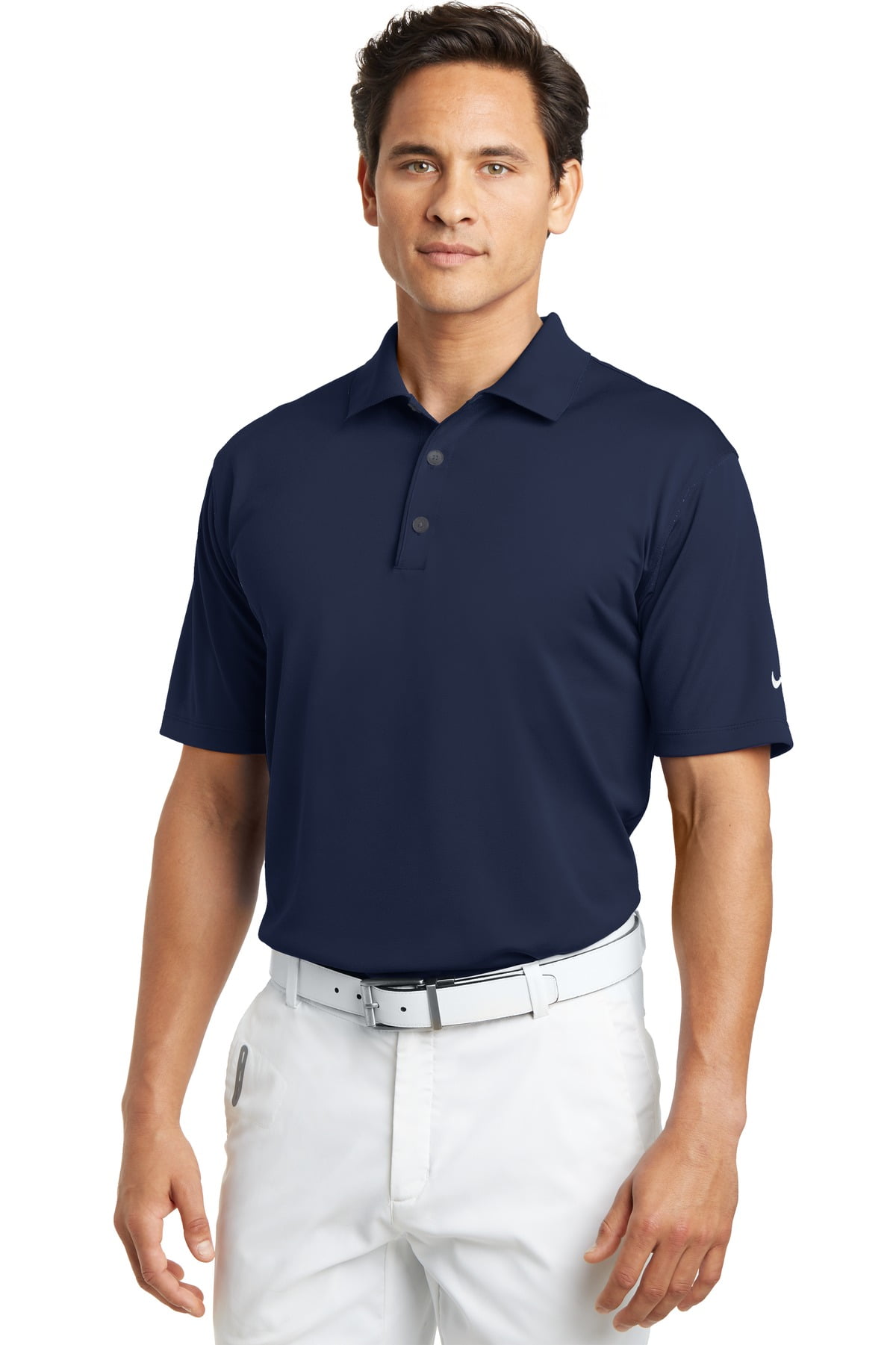 navy nike golf shirt