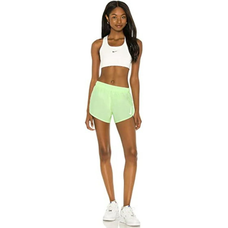 Nike Tempo High Cut Women's Running Shorts, Yellow, Small 