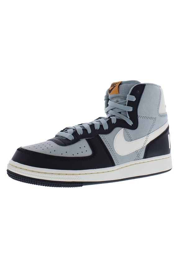 Terminator High Suede Unisex Shoes Size 9, Color: Light Pumice/Pale Ivory/Black