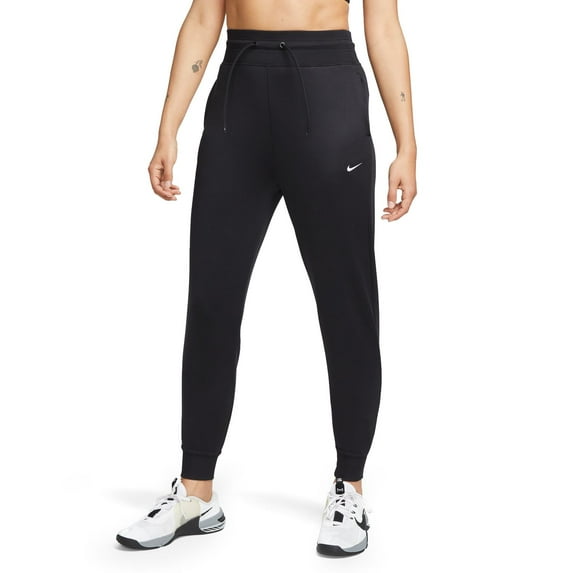 Nike Therma-FIT One Women's High-Waisted 7/8 Joggers Color: Black/White Size: XS (0–2)