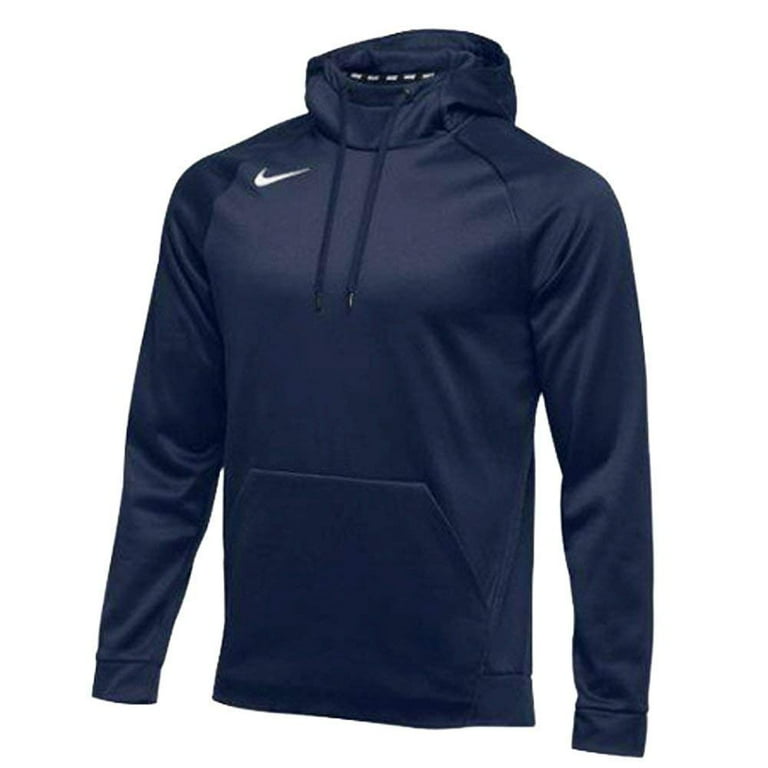 Nike Therma Men s Fleece Pullover Training Hoodie Hooded Sweatshirt Navy Large Walmart