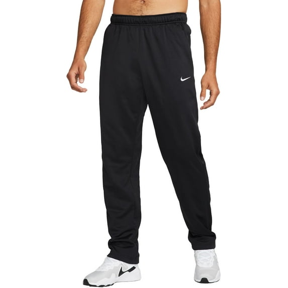 Nike Therma Men's Therma-FIT Open Hem Fitness Pants Color: Black/Black/White Size: M