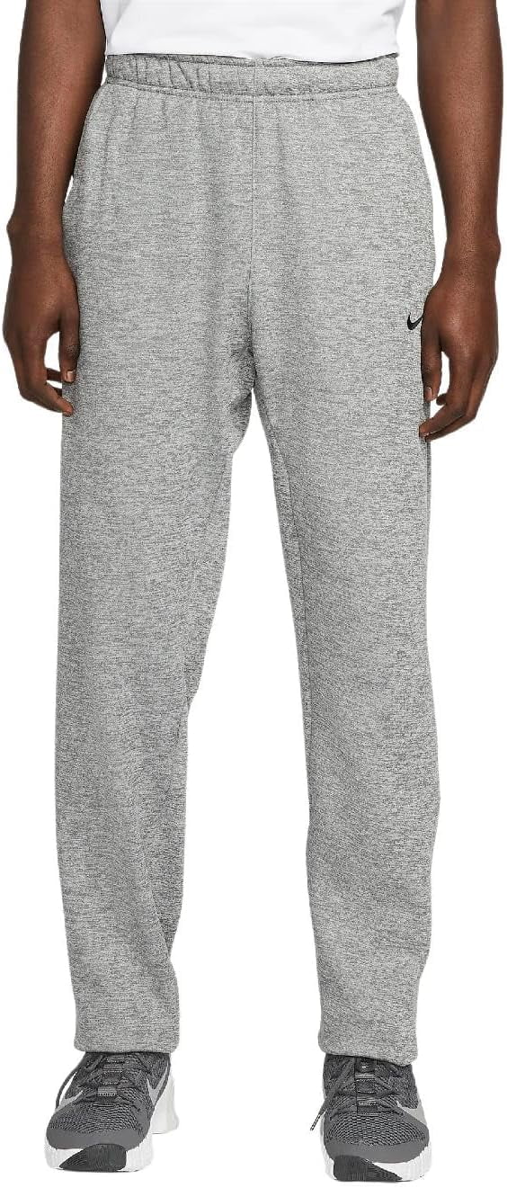 mens nike therma pants grey