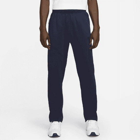 Nike Therma Men's Therma-FIT Open Hem Fitness Pants Color: Obsidian/Obsidian/Black Size: S Tall