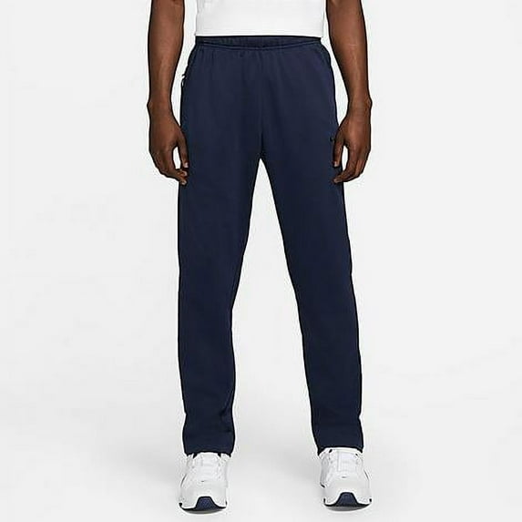 Nike Therma Men's Therma-FIT Open Hem Fitness Pants Color: Obsidian/Obsidian/Black Size: XL