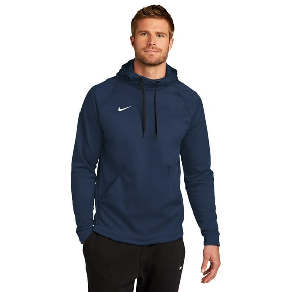Nike Therma Pullover Hoodie Navy White Mens Size Small S