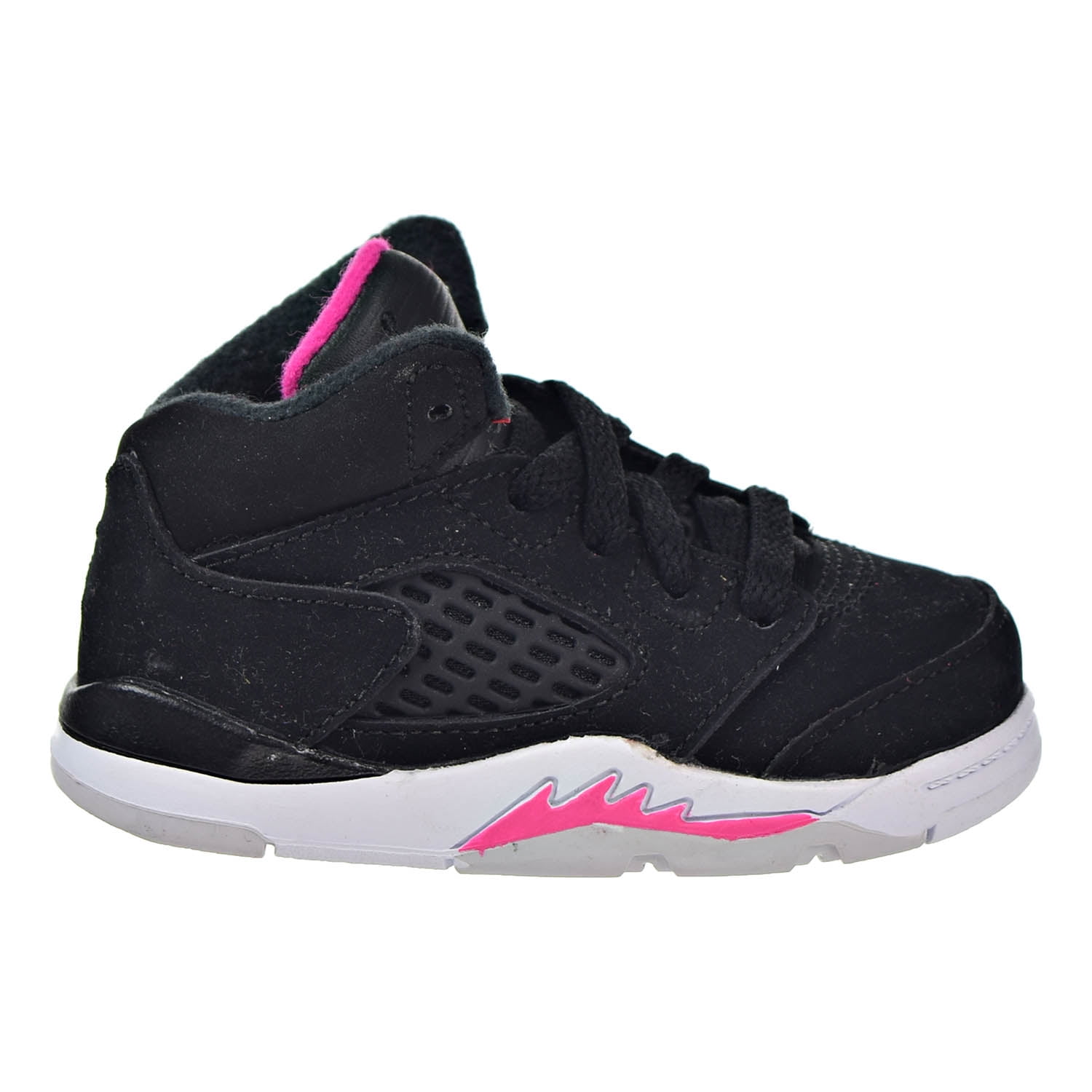 jordan retro 5 black deadly pink