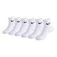 thumbnail image 1 of Nike Toddler And Little Boy 6 Pack Performance Quarter Socks,White,4-5, 1 of 5