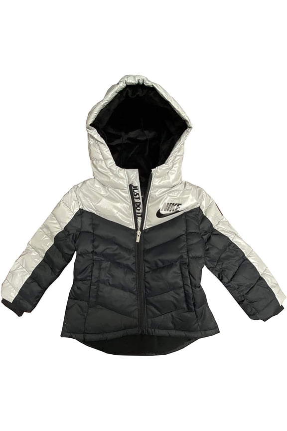 Toddler Girls Chevron Puffer Jacket
