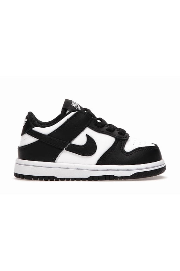 Toddler's Dunk Low Retro White Black Panda Shoes, from StockX